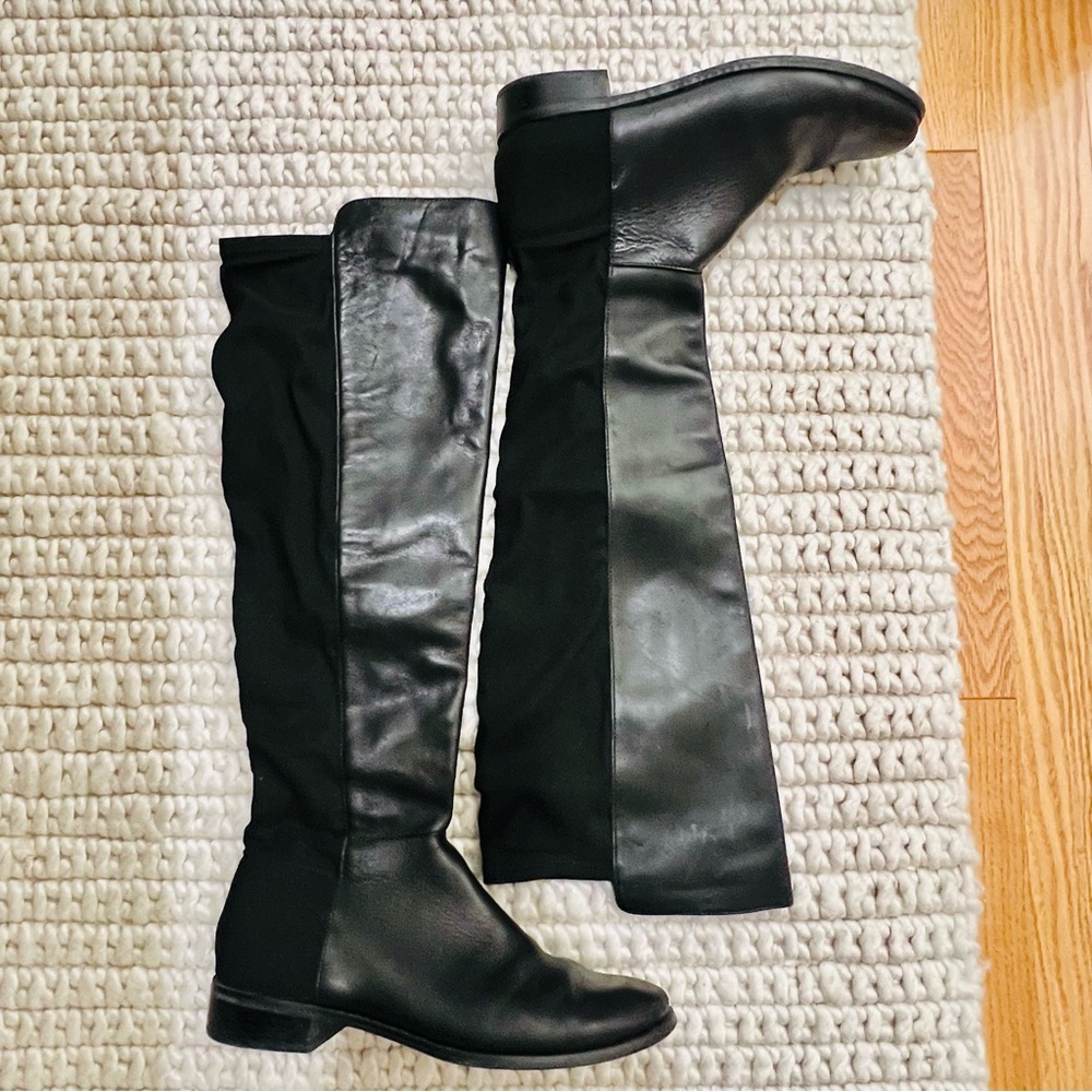 Tahari Black Over the Knee Boots